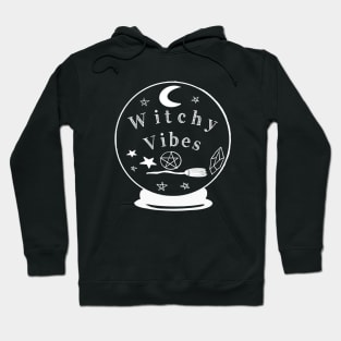 Witchy Vibes Crystal Ball (White) Hoodie